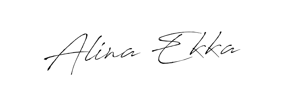 You should practise on your own different ways (Antro_Vectra) to write your name (Alina Ekka) in signature. don't let someone else do it for you. Alina Ekka signature style 6 images and pictures png