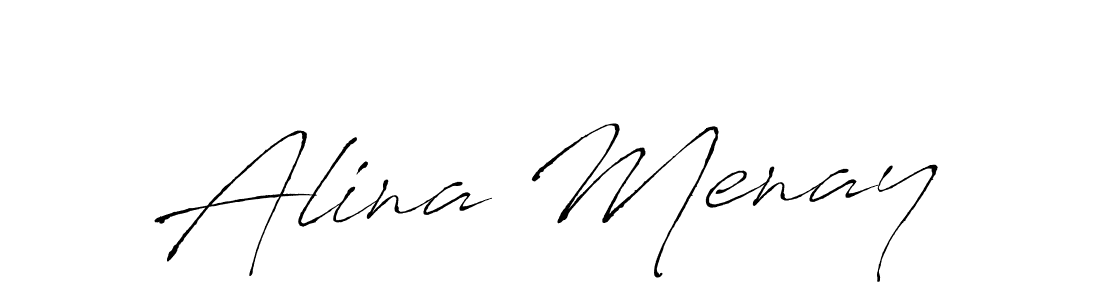 This is the best signature style for the Alina Menay name. Also you like these signature font (Antro_Vectra). Mix name signature. Alina Menay signature style 6 images and pictures png