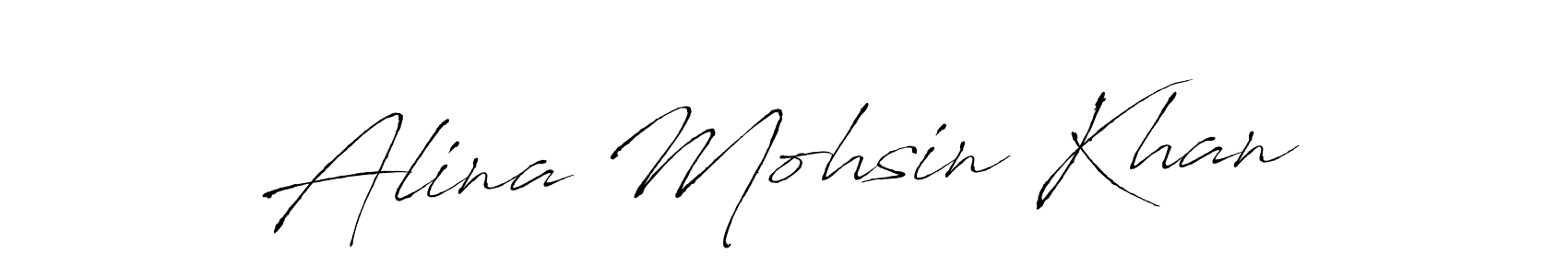 Also we have Alina Mohsin Khan name is the best signature style. Create professional handwritten signature collection using Antro_Vectra autograph style. Alina Mohsin Khan signature style 6 images and pictures png