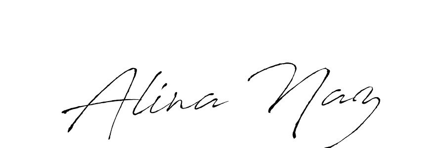 Design your own signature with our free online signature maker. With this signature software, you can create a handwritten (Antro_Vectra) signature for name Alina Naz. Alina Naz signature style 6 images and pictures png