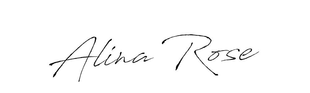 You should practise on your own different ways (Antro_Vectra) to write your name (Alina Rose) in signature. don't let someone else do it for you. Alina Rose signature style 6 images and pictures png