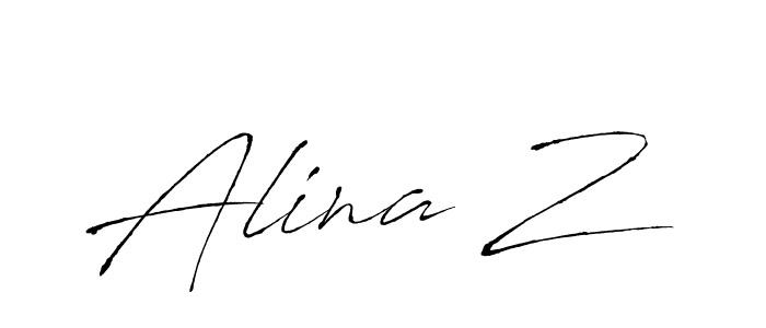 You can use this online signature creator to create a handwritten signature for the name Alina Z. This is the best online autograph maker. Alina Z signature style 6 images and pictures png