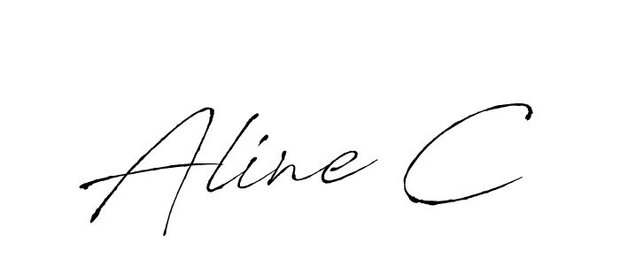 The best way (Antro_Vectra) to make a short signature is to pick only two or three words in your name. The name Aline C include a total of six letters. For converting this name. Aline C signature style 6 images and pictures png