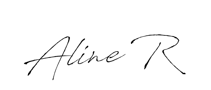 Make a beautiful signature design for name Aline R. With this signature (Antro_Vectra) style, you can create a handwritten signature for free. Aline R signature style 6 images and pictures png