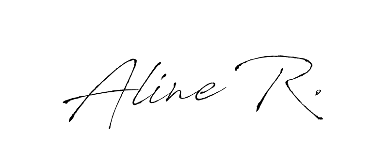 Use a signature maker to create a handwritten signature online. With this signature software, you can design (Antro_Vectra) your own signature for name Aline R.. Aline R. signature style 6 images and pictures png