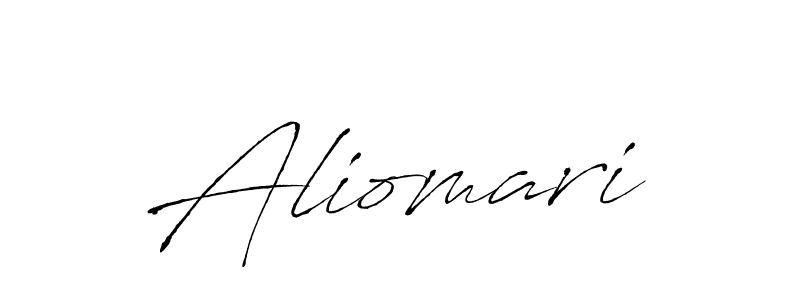 Create a beautiful signature design for name Aliomari. With this signature (Antro_Vectra) fonts, you can make a handwritten signature for free. Aliomari signature style 6 images and pictures png