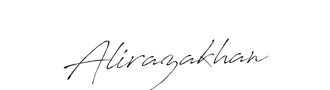 Make a beautiful signature design for name Alirazakhan. With this signature (Antro_Vectra) style, you can create a handwritten signature for free. Alirazakhan signature style 6 images and pictures png