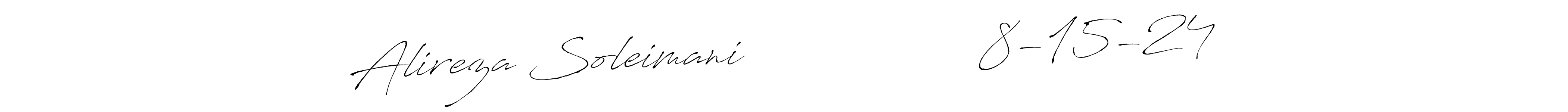 You can use this online signature creator to create a handwritten signature for the name Alireza Soleimani                  8-15-24. This is the best online autograph maker. Alireza Soleimani                  8-15-24 signature style 6 images and pictures png