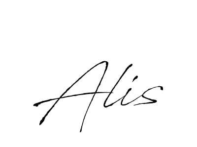Create a beautiful signature design for name Alis. With this signature (Antro_Vectra) fonts, you can make a handwritten signature for free. Alis signature style 6 images and pictures png