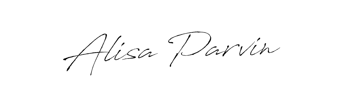 Design your own signature with our free online signature maker. With this signature software, you can create a handwritten (Antro_Vectra) signature for name Alisa Parvin. Alisa Parvin signature style 6 images and pictures png