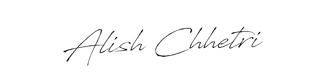 if you are searching for the best signature style for your name Alish Chhetri. so please give up your signature search. here we have designed multiple signature styles  using Antro_Vectra. Alish Chhetri signature style 6 images and pictures png