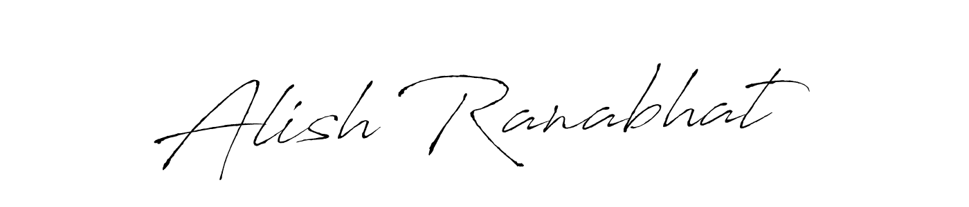 Create a beautiful signature design for name Alish Ranabhat. With this signature (Antro_Vectra) fonts, you can make a handwritten signature for free. Alish Ranabhat signature style 6 images and pictures png