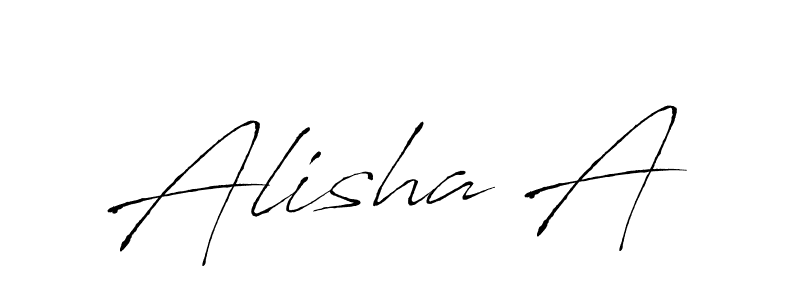Also we have Alisha A name is the best signature style. Create professional handwritten signature collection using Antro_Vectra autograph style. Alisha A signature style 6 images and pictures png