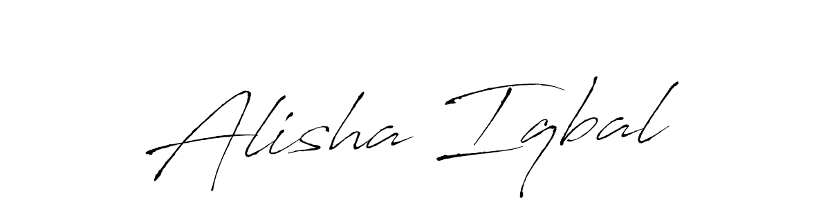 Antro_Vectra is a professional signature style that is perfect for those who want to add a touch of class to their signature. It is also a great choice for those who want to make their signature more unique. Get Alisha Iqbal name to fancy signature for free. Alisha Iqbal signature style 6 images and pictures png