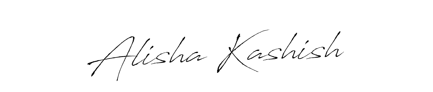 How to make Alisha Kashish signature? Antro_Vectra is a professional autograph style. Create handwritten signature for Alisha Kashish name. Alisha Kashish signature style 6 images and pictures png