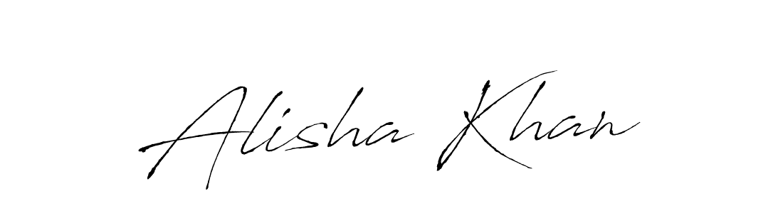 How to make Alisha Khan name signature. Use Antro_Vectra style for creating short signs online. This is the latest handwritten sign. Alisha Khan signature style 6 images and pictures png