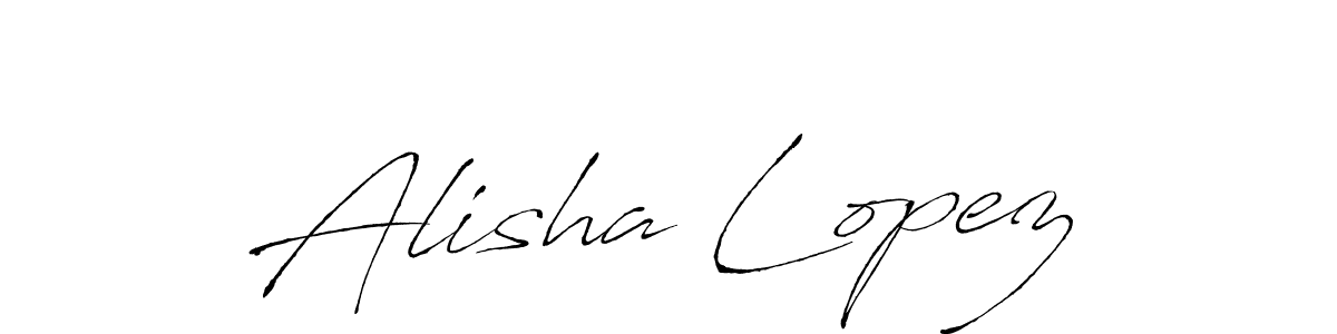 Antro_Vectra is a professional signature style that is perfect for those who want to add a touch of class to their signature. It is also a great choice for those who want to make their signature more unique. Get Alisha Lopez name to fancy signature for free. Alisha Lopez signature style 6 images and pictures png