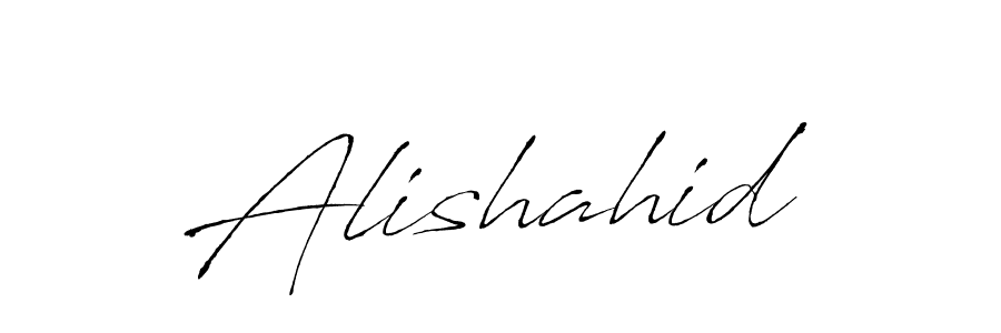 How to make Alishahid name signature. Use Antro_Vectra style for creating short signs online. This is the latest handwritten sign. Alishahid signature style 6 images and pictures png