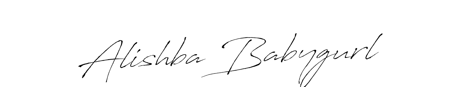 Use a signature maker to create a handwritten signature online. With this signature software, you can design (Antro_Vectra) your own signature for name Alishba Babygurl. Alishba Babygurl signature style 6 images and pictures png