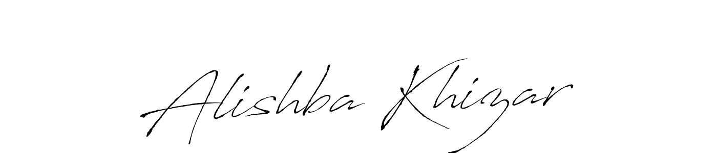 Alishba Khizar stylish signature style. Best Handwritten Sign (Antro_Vectra) for my name. Handwritten Signature Collection Ideas for my name Alishba Khizar. Alishba Khizar signature style 6 images and pictures png