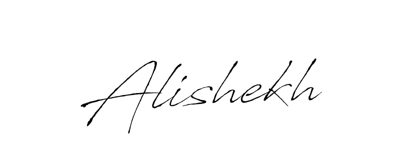 Make a beautiful signature design for name Alishekh. With this signature (Antro_Vectra) style, you can create a handwritten signature for free. Alishekh signature style 6 images and pictures png