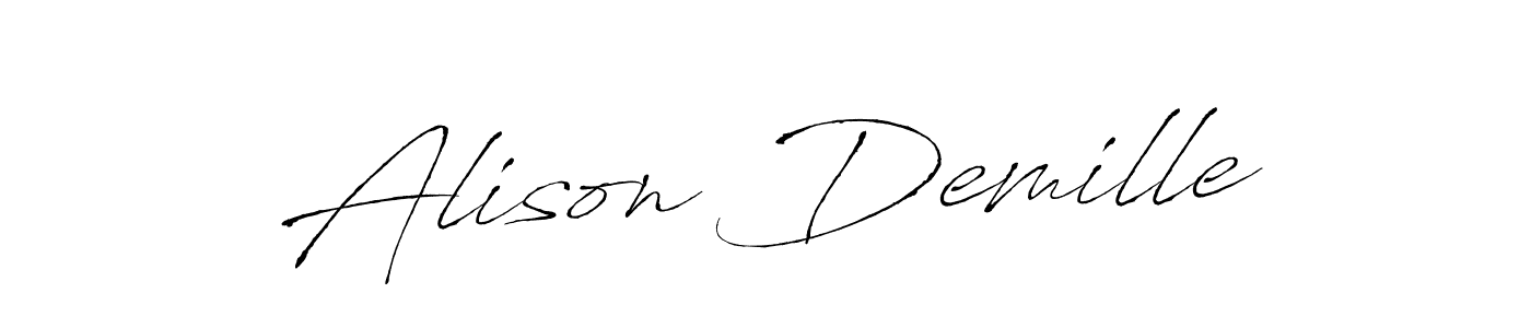 The best way (Antro_Vectra) to make a short signature is to pick only two or three words in your name. The name Alison Demille include a total of six letters. For converting this name. Alison Demille signature style 6 images and pictures png