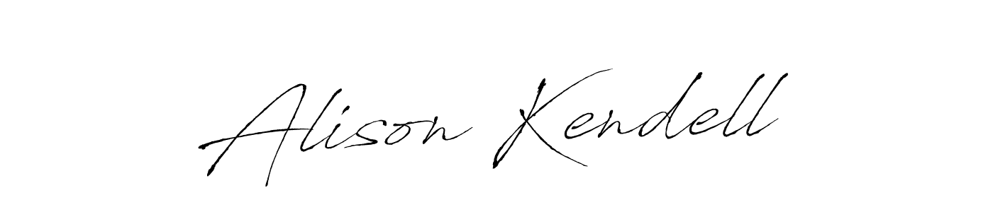 Make a beautiful signature design for name Alison Kendell. With this signature (Antro_Vectra) style, you can create a handwritten signature for free. Alison Kendell signature style 6 images and pictures png