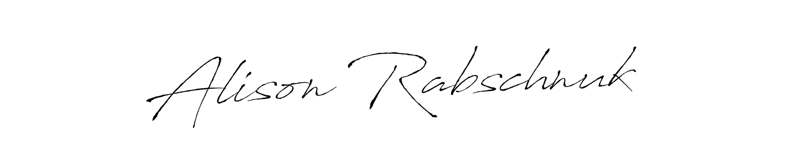 Make a beautiful signature design for name Alison Rabschnuk. With this signature (Antro_Vectra) style, you can create a handwritten signature for free. Alison Rabschnuk signature style 6 images and pictures png