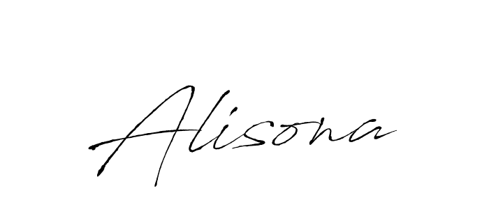 How to make Alisona name signature. Use Antro_Vectra style for creating short signs online. This is the latest handwritten sign. Alisona signature style 6 images and pictures png