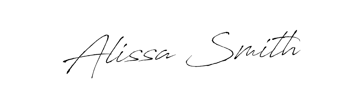 Alissa Smith stylish signature style. Best Handwritten Sign (Antro_Vectra) for my name. Handwritten Signature Collection Ideas for my name Alissa Smith. Alissa Smith signature style 6 images and pictures png