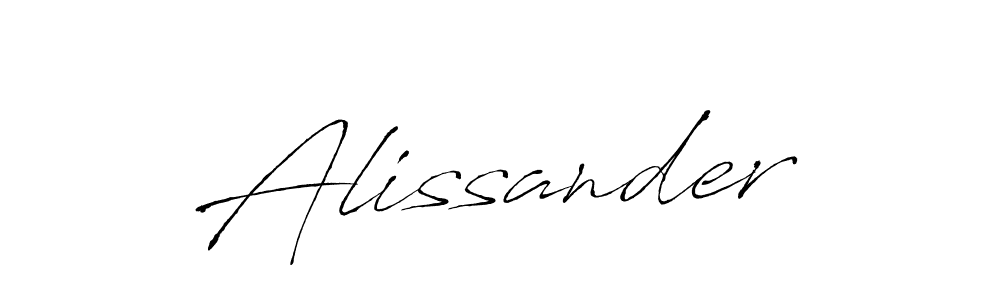 The best way (Antro_Vectra) to make a short signature is to pick only two or three words in your name. The name Alissander include a total of six letters. For converting this name. Alissander signature style 6 images and pictures png