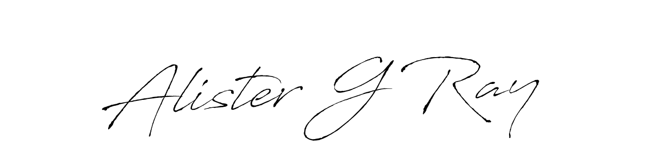 How to make Alister G Ray signature? Antro_Vectra is a professional autograph style. Create handwritten signature for Alister G Ray name. Alister G Ray signature style 6 images and pictures png