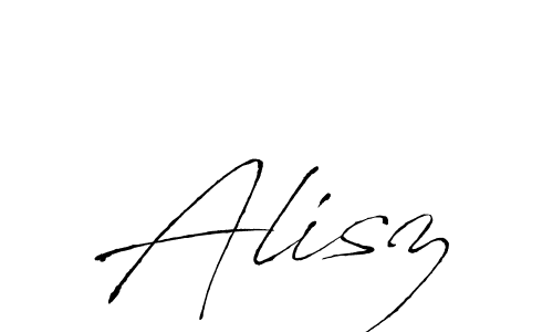 How to make Alisz signature? Antro_Vectra is a professional autograph style. Create handwritten signature for Alisz name. Alisz signature style 6 images and pictures png