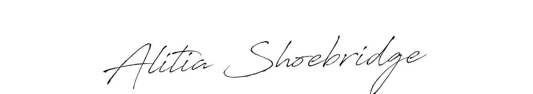 You should practise on your own different ways (Antro_Vectra) to write your name (Alitia Shoebridge) in signature. don't let someone else do it for you. Alitia Shoebridge signature style 6 images and pictures png