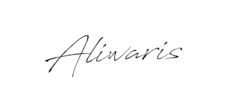 Use a signature maker to create a handwritten signature online. With this signature software, you can design (Antro_Vectra) your own signature for name Aliwaris. Aliwaris signature style 6 images and pictures png