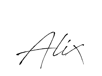 Use a signature maker to create a handwritten signature online. With this signature software, you can design (Antro_Vectra) your own signature for name Alix. Alix signature style 6 images and pictures png