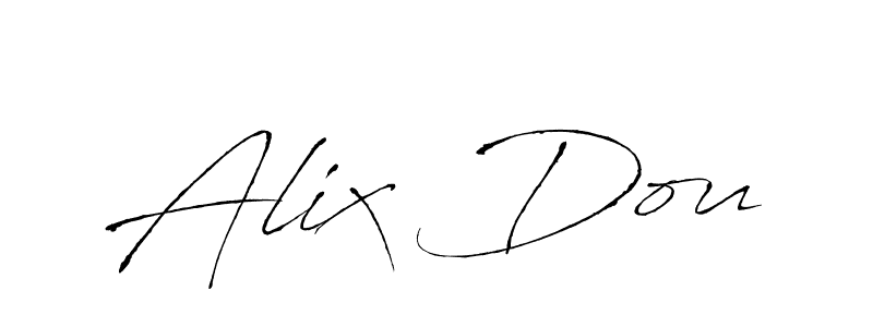 You should practise on your own different ways (Antro_Vectra) to write your name (Alix Dou) in signature. don't let someone else do it for you. Alix Dou signature style 6 images and pictures png