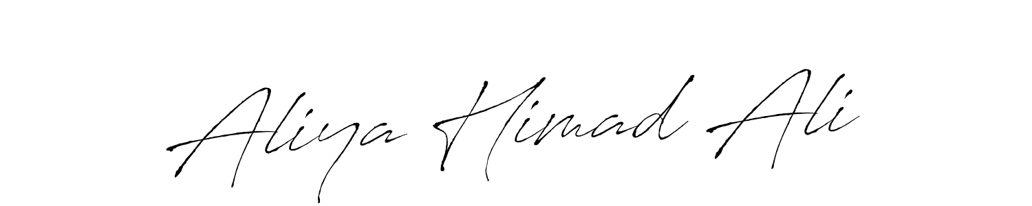 This is the best signature style for the Aliya Himad Ali name. Also you like these signature font (Antro_Vectra). Mix name signature. Aliya Himad Ali signature style 6 images and pictures png