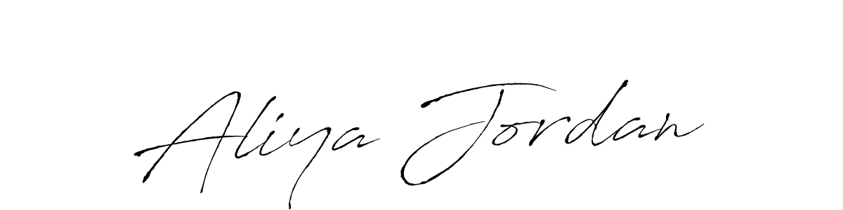 Aliya Jordan stylish signature style. Best Handwritten Sign (Antro_Vectra) for my name. Handwritten Signature Collection Ideas for my name Aliya Jordan. Aliya Jordan signature style 6 images and pictures png