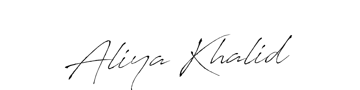 if you are searching for the best signature style for your name Aliya Khalid. so please give up your signature search. here we have designed multiple signature styles  using Antro_Vectra. Aliya Khalid signature style 6 images and pictures png