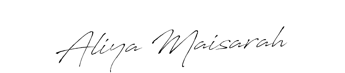 if you are searching for the best signature style for your name Aliya Maisarah. so please give up your signature search. here we have designed multiple signature styles  using Antro_Vectra. Aliya Maisarah signature style 6 images and pictures png