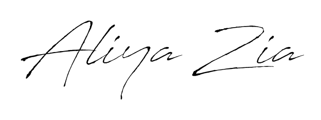 A modern signature idea for name Aliya Zia using Antro_Vectra font. Clean strokes and elegant curves make it stand out instantly. Aliya Zia signature style 6 images and pictures png