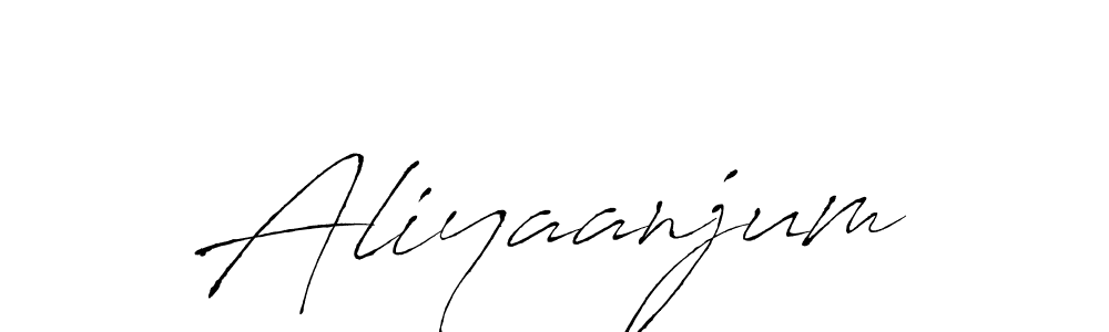 How to make Aliyaanjum signature? Antro_Vectra is a professional autograph style. Create handwritten signature for Aliyaanjum name. Aliyaanjum signature style 6 images and pictures png