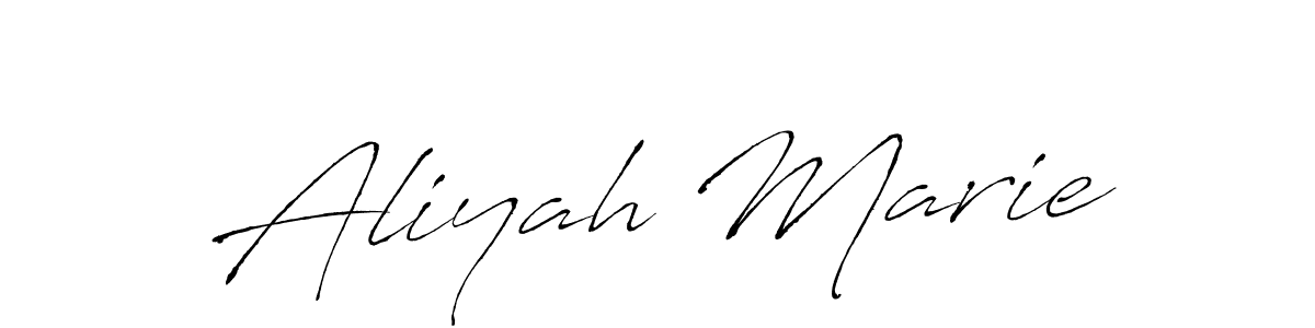 Design your own signature with our free online signature maker. With this signature software, you can create a handwritten (Antro_Vectra) signature for name Aliyah Marie. Aliyah Marie signature style 6 images and pictures png