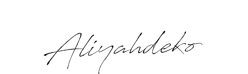 Aliyahdeko stylish signature style. Best Handwritten Sign (Antro_Vectra) for my name. Handwritten Signature Collection Ideas for my name Aliyahdeko. Aliyahdeko signature style 6 images and pictures png