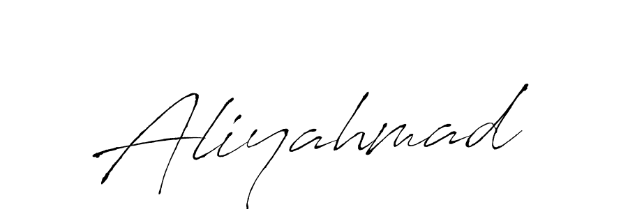 Use a signature maker to create a handwritten signature online. With this signature software, you can design (Antro_Vectra) your own signature for name Aliyahmad. Aliyahmad signature style 6 images and pictures png