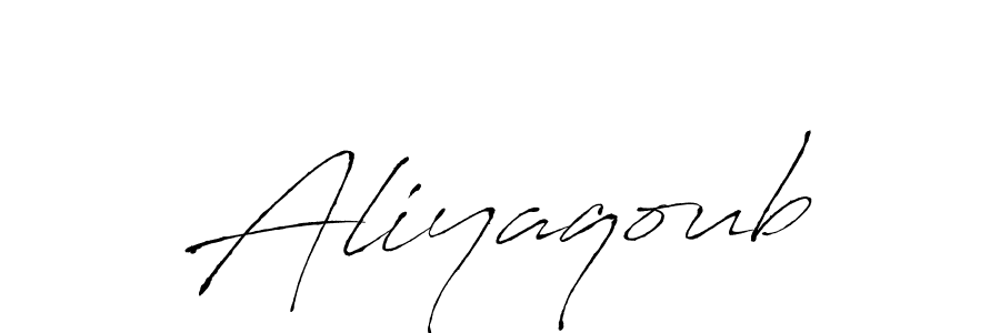 Use a signature maker to create a handwritten signature online. With this signature software, you can design (Antro_Vectra) your own signature for name Aliyaqoub. Aliyaqoub signature style 6 images and pictures png