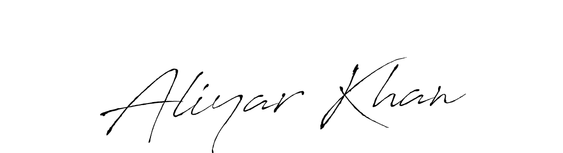 Aliyar Khan stylish signature style. Best Handwritten Sign (Antro_Vectra) for my name. Handwritten Signature Collection Ideas for my name Aliyar Khan. Aliyar Khan signature style 6 images and pictures png