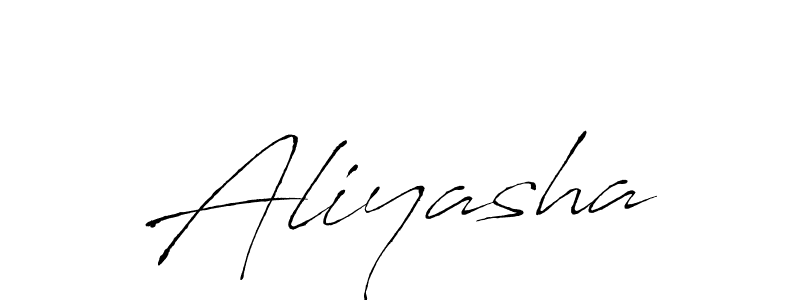 Use a signature maker to create a handwritten signature online. With this signature software, you can design (Antro_Vectra) your own signature for name Aliyasha. Aliyasha signature style 6 images and pictures png