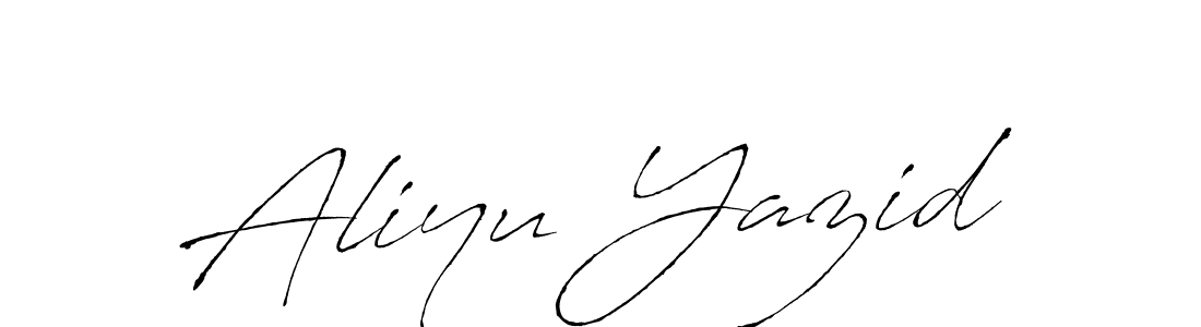 How to make Aliyu Yazid name signature. Use Antro_Vectra style for creating short signs online. This is the latest handwritten sign. Aliyu Yazid signature style 6 images and pictures png